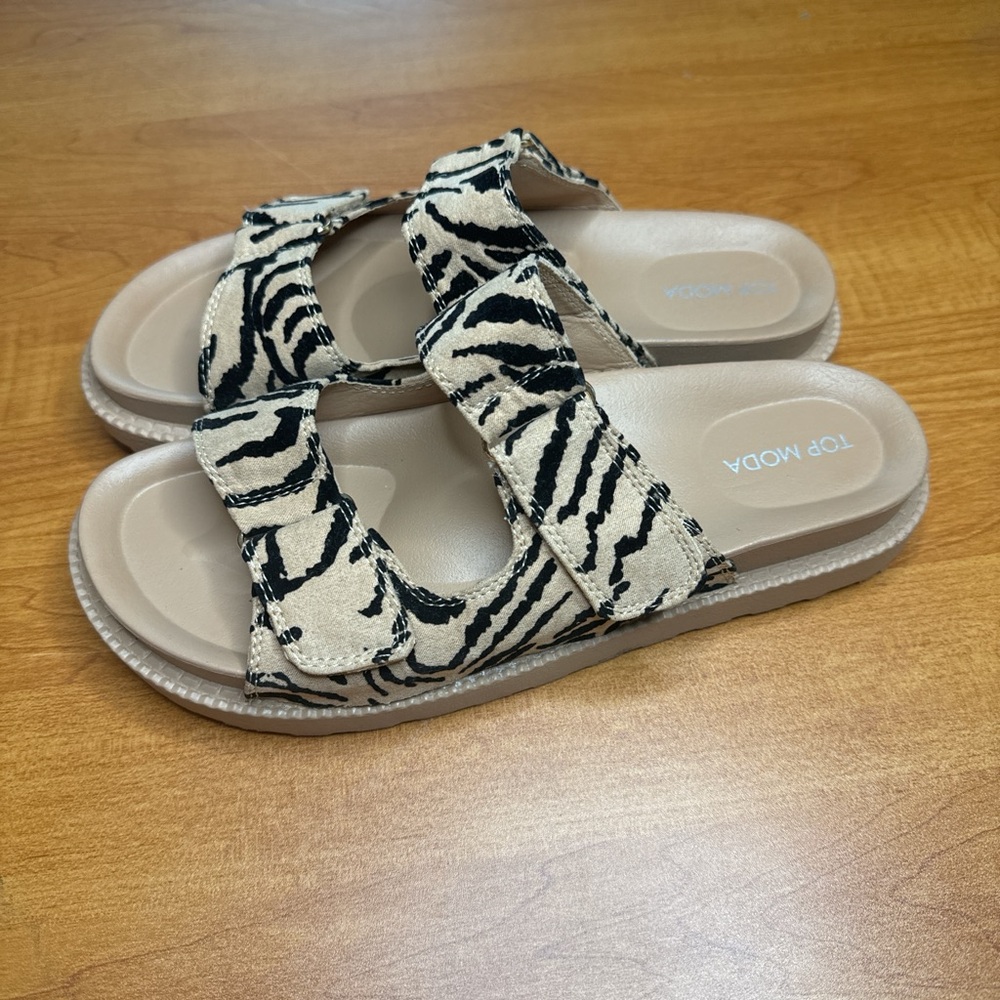 Zebra Print Sandals
